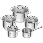 Casseroles et marmites: jeux de 4 marmites et couvercle (Ø 16 cm/1,8 L, Ø 20 cm/4 L, Ø 20 cm/3 L, Ø 24 cm/6 L), , 1 casserole (Ø 16 cm/1,5 L)